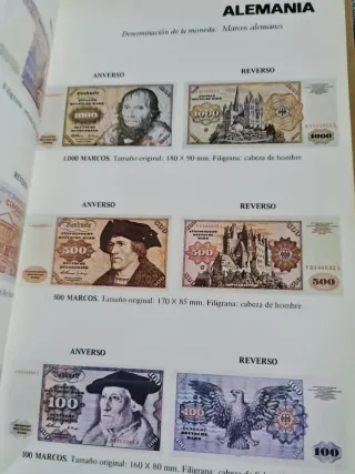 Libro de billetes antiguo BC 1971