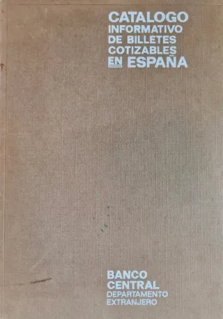 Libro de billetes antiguo BC 1971