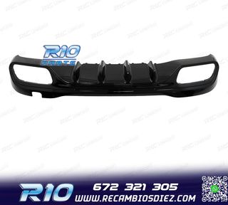 DIFUSOR MERCEDES W206 AMG 21- LOOK C63 + COLAS ESCAPE CROMO