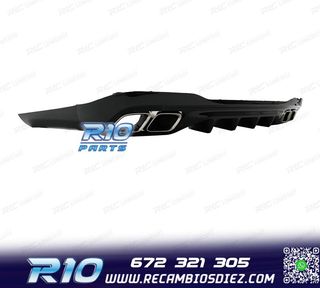 DIFUSOR MERCEDES W206 AMG 21- LOOK C63 + COLAS ESCAPE CROMO