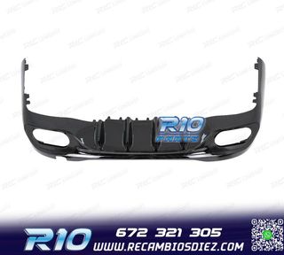 DIFUSOR MERCEDES W206 AMG 21- LOOK C43 + COLAS ESCAPE CROMO