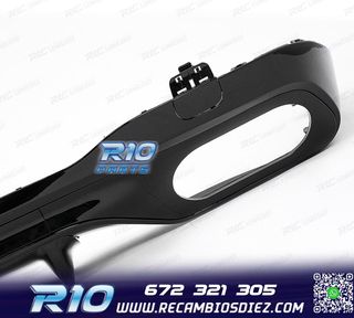 DIFUSOR MERCEDES W206 AMG 21- LOOK C43 + COLAS ESCAPE CROMO