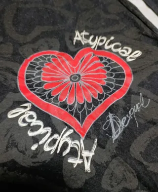 Vestido Desigual Corazones Negro