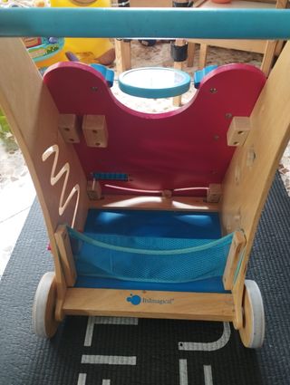 Correpasillos y Andador de Madera