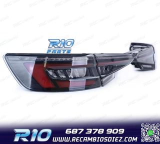 PILOTOS LED AUDI A4 S4 B9 8W SEDAN 15- NEGRO AHUMADO