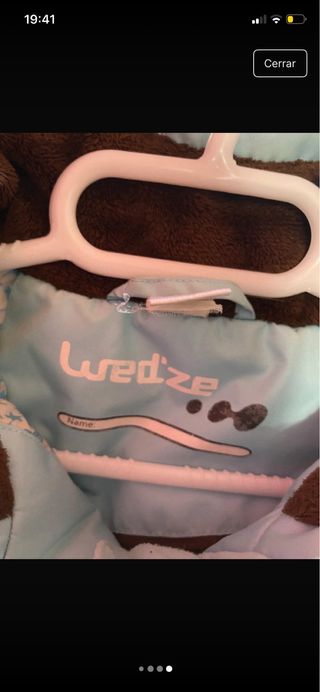 Chaqueta Columbia azul y blanca