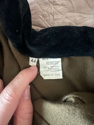 Abito lungo vintage verde oliva