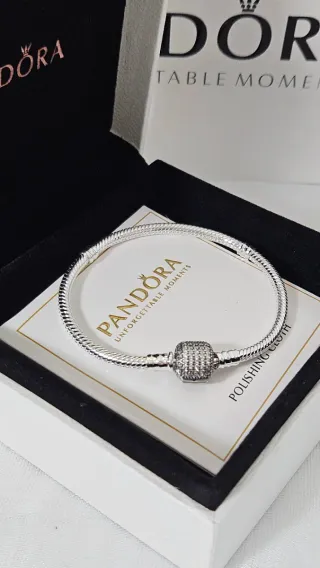 Pulsera Pandora Plata con Circonitas