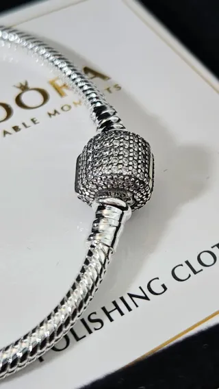 Pulsera Pandora Plata con Circonitas