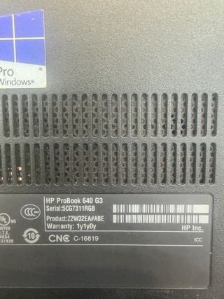 Portátil HP i5 15” barato funciona perfecto