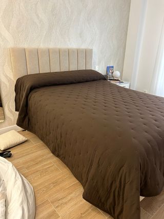 Edredón Zara Home Beige/Marrón