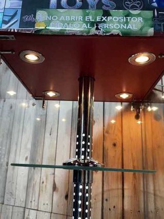 VITRINA EXPOSITORA GIRATORIA CON LUZ