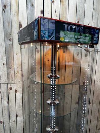 VITRINA EXPOSITORA GIRATORIA CON LUZ