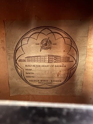 Guitarra acustica Framus Texan 1968 con estuche