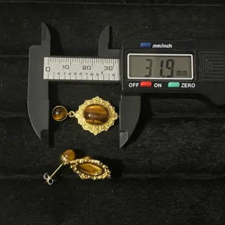 Pendientes Ojo de Tigre Natural