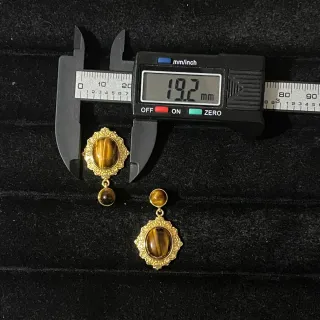 Pendientes Ojo de Tigre Natural