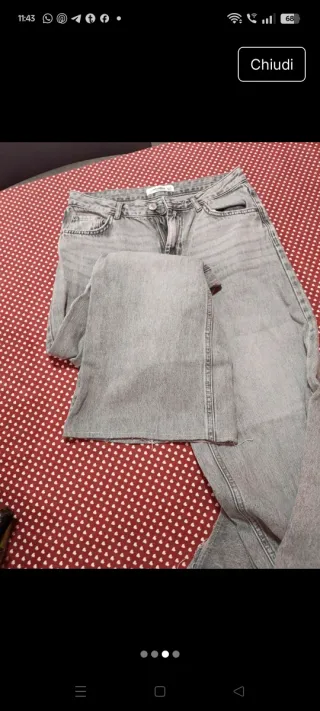 Jeans Pull&Bear grigio/blu taglia 36