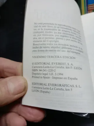 Diccionario Everest  español inglés edición 1994