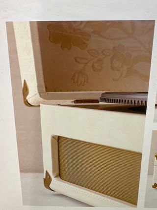 Tocadiscos Crosley Beige y Dorado