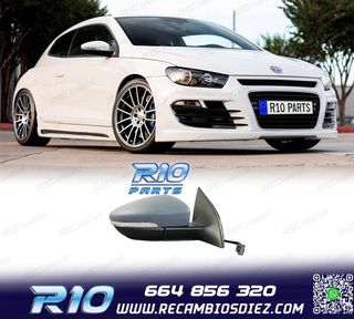 ESPEJO RETROVISOR DCH PARA VOLKSWAGEN SCIROCCO 08-14 6 PIN