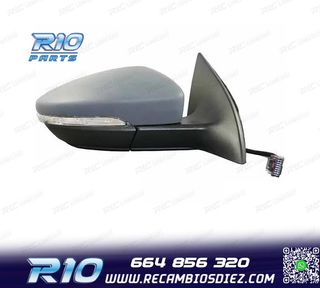 ESPEJO RETROVISOR DCH PARA VOLKSWAGEN SCIROCCO 08-14 6 PIN