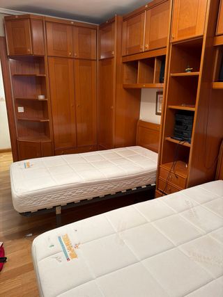 Dormitorio completo madera