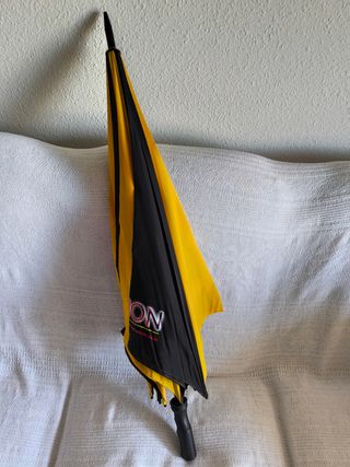 Paraguas Kodak bastón negro y amarillo