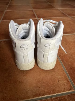 Nike Air Force 1 altas, Blancas, Talla 42