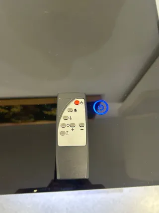 Chimenea eléctrica moderna negra