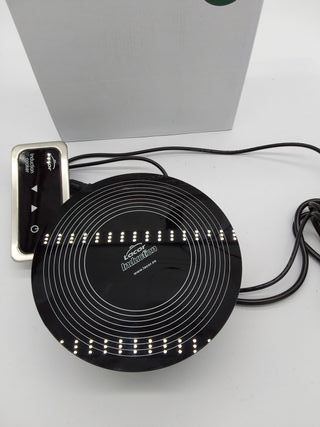 Lacor - 69139 - Placa de Inducción Eléctrica para Chafing Dish (700W, Ø18 cm) con Regulador de Temperatura, Ideal para Buffets,