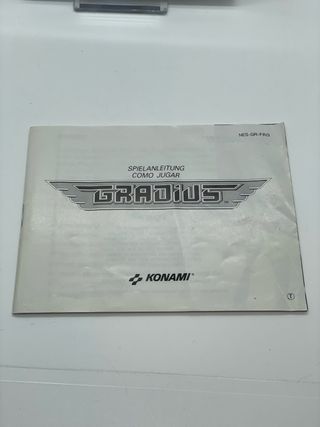 Gradius Nintendo NES Konami Caja Original