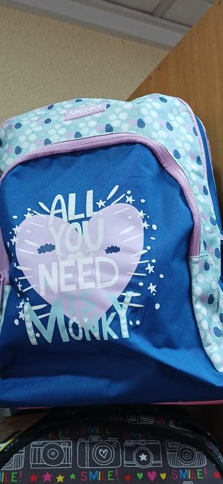 Mochila escolar multicolor