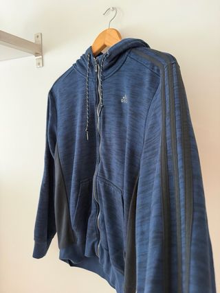 Sudadera Adidas Azul con Cremallera