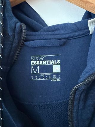 Sudadera Adidas Azul con Cremallera