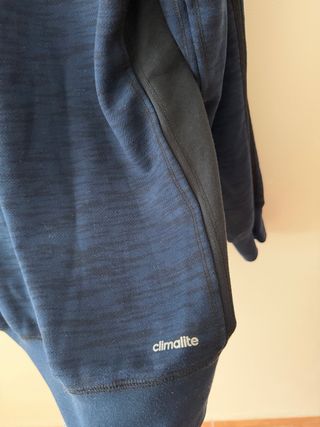 Sudadera Adidas Azul con Cremallera