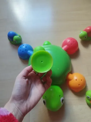 Juguete de baño tortuga con crías
