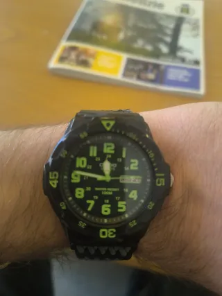 Orologio Casio Subacqueo Nero e Verde