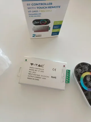 Controlador LED V-TAC RF con Mando Táctil