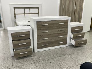 Cómoda y 2 Mesas de Noche - Envio gratis