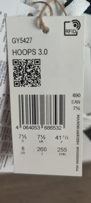 Adidas Hoops 3.0 Talla 41 a estrenar