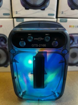 Mini Altavoz Portátil Bluetooth RGB 360° Greatnice
