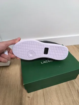 Zapatillas Lacoste Mujer Negras Talla 37.5 Nuevas