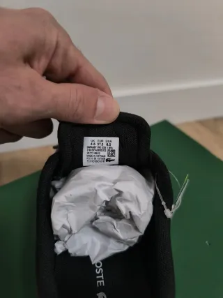 Zapatillas Lacoste Mujer Negras Talla 37.5 Nuevas