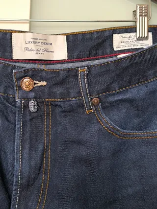 Pedro del Hierro Vaqueros Rectos Talle Alto