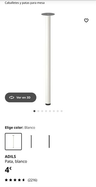 Escritorio LINNMON 100cm + 4 patas