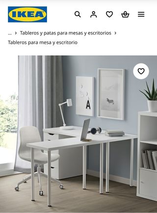 Escritorio LINNMON 100cm + 4 patas