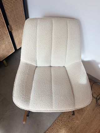 Sillón Mecedora Diseño Moderno Beige