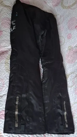 Pantalón Moto Oxford Negro .