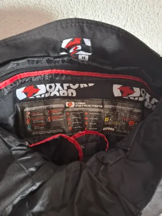 Pantalón Moto Oxford Negro .