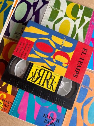 Temps de Rock libros y VHS con videoclips